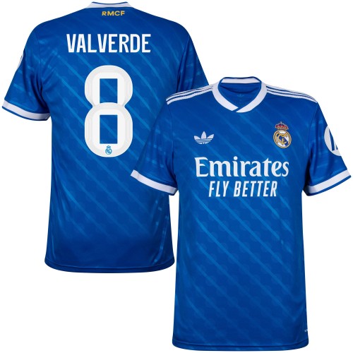 Real Madrid Tredjetröja Valverde 8 2025–2026 Real Madrid Tredjetröja Valverde 8 2025–2026